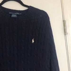 Polo Cable-knit Sweater